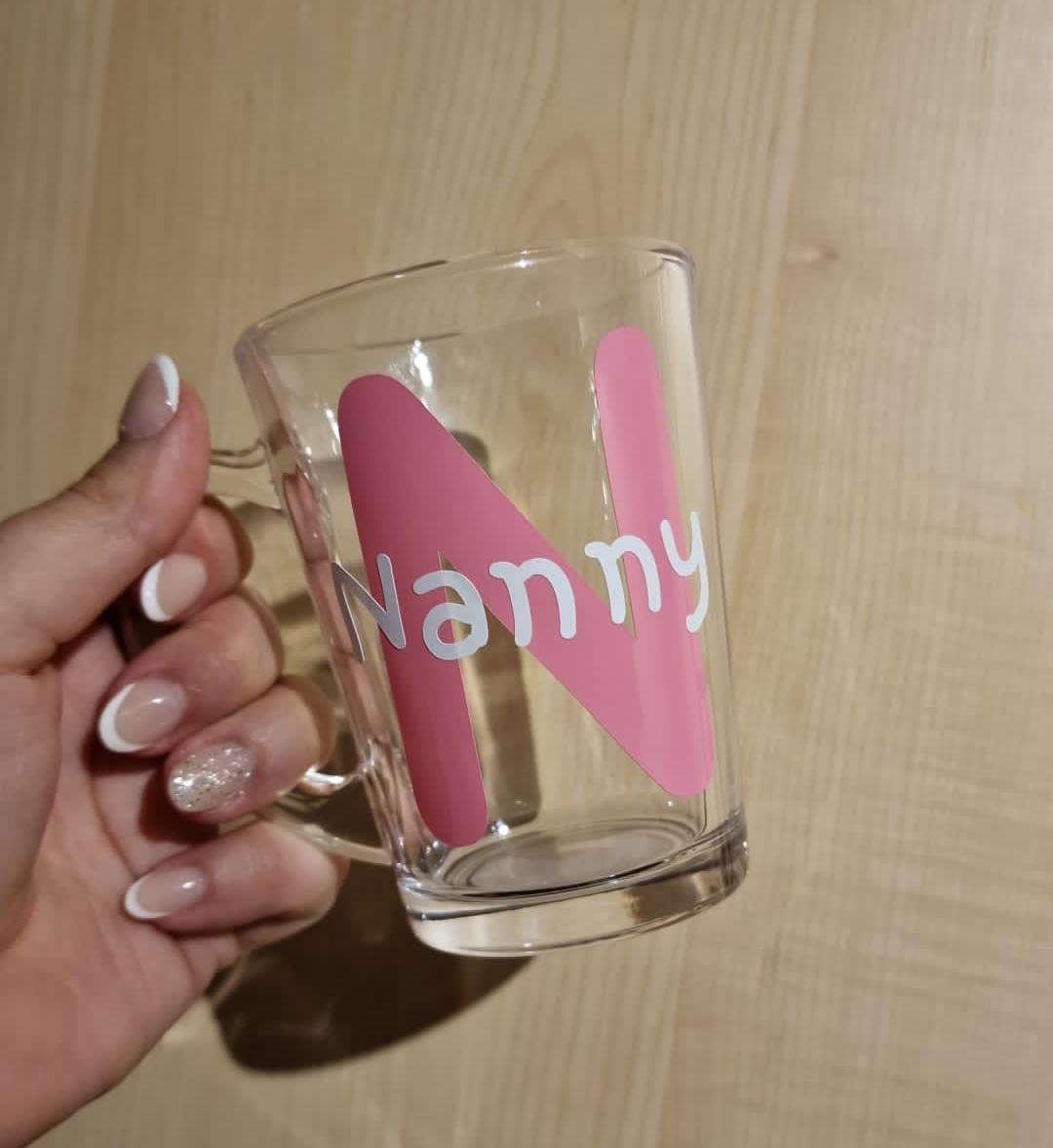 Name and Inital Glass Mugs