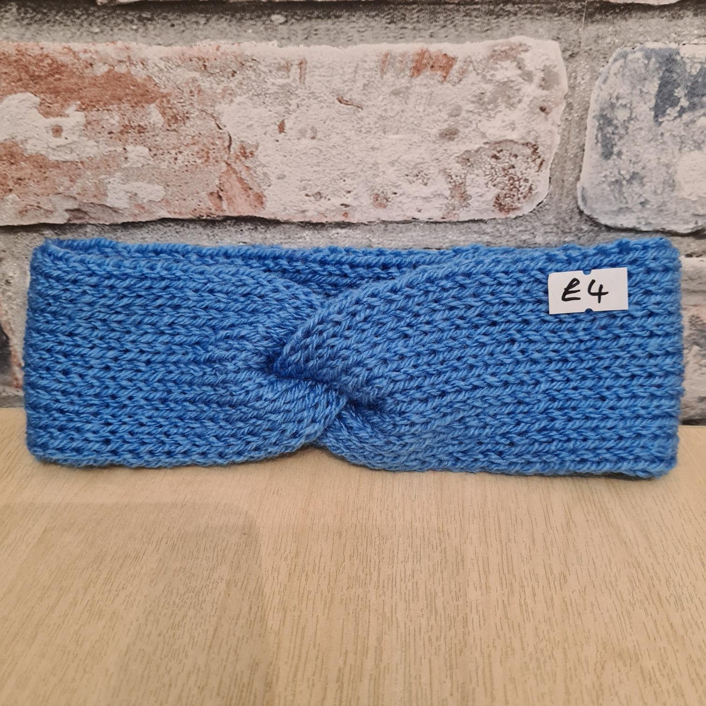 Thin Twist Blue Earwarmer Headband