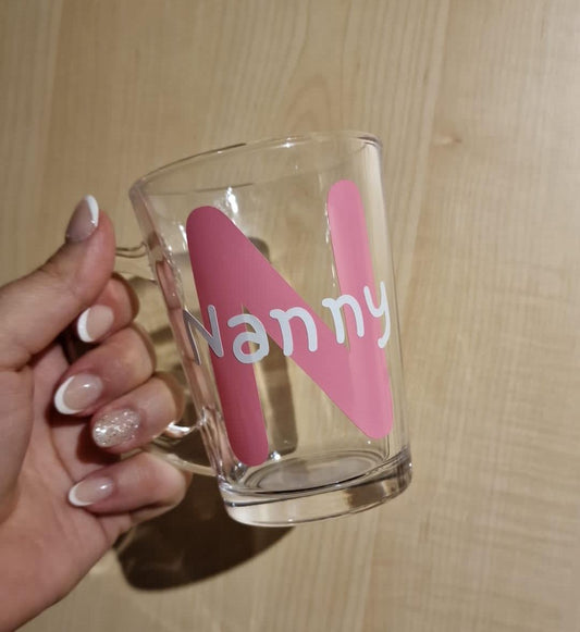 Name and Inital Glass Mugs