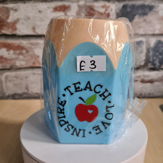 Teach Love Inspire - Blue Pen Pot